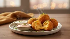 Aardappelkugels met gesmolten kaas - de perfecte snack voor bij je serie