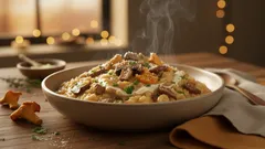 Zo maak je de perfecte herfst risotto met paddenstoelen en verse kruiden